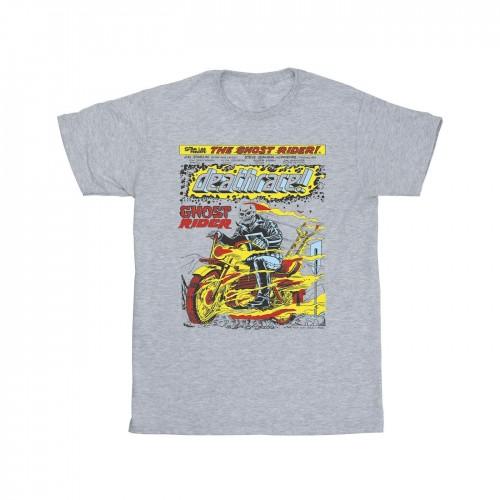 Marvel Girls Ghost Rider Chest Deathrace Cotton T-Shirt