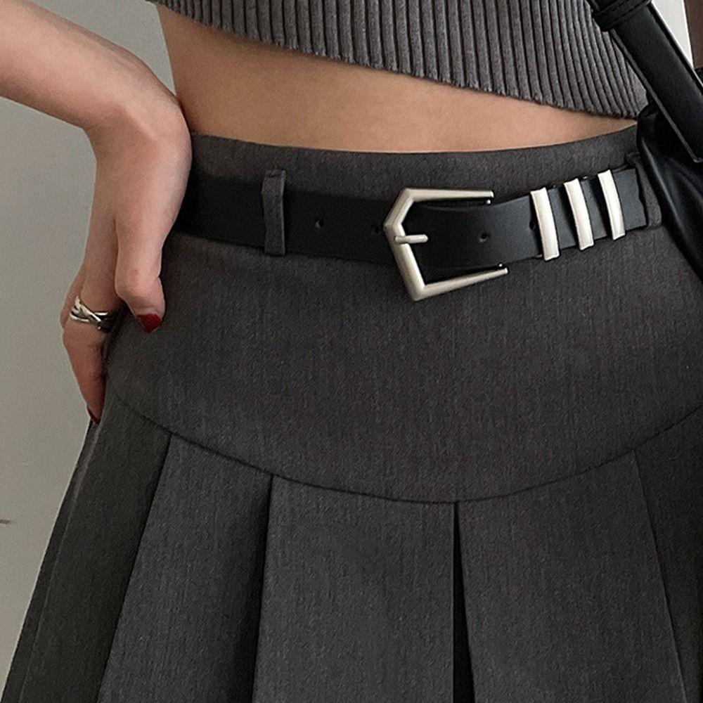 Dehengfkokr Dress Y2k All-match Versatile Female Waistband Belt Accessories Korean Waist Strap PU leather Belt