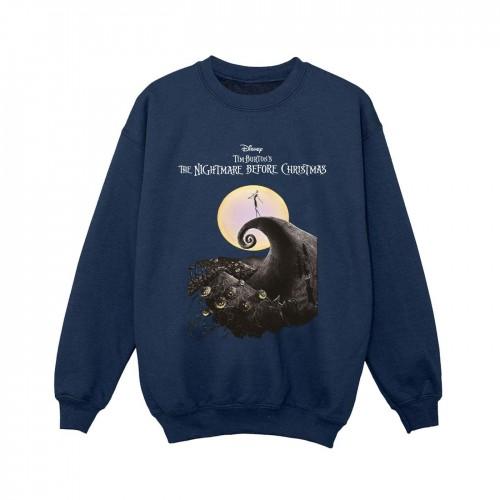 Pertemba FR - Apparel The Nightmare Before Christmas Boys Moon Poster Sweatshirt