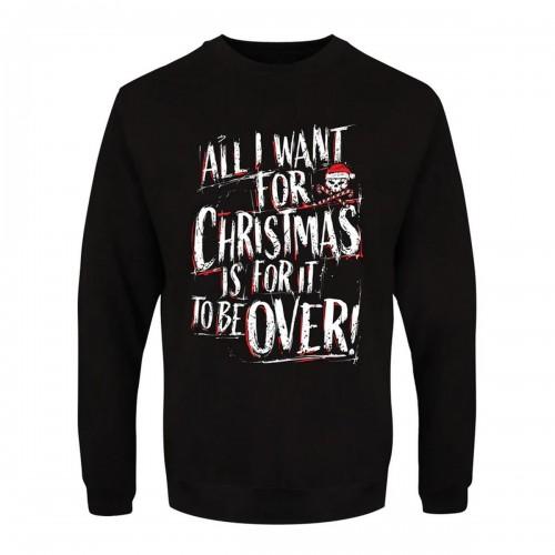 Grindstore Mens All I Want For Christmas Is It To Be Over Jumper