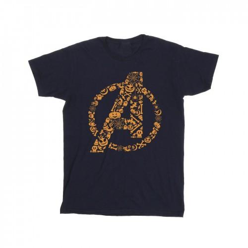 Marvel Girls Avengers Halloween Logo Cotton T-Shirt