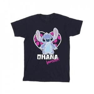 Disney Boys Lilo And Stitch Ohana Forever Heart T-Shirt