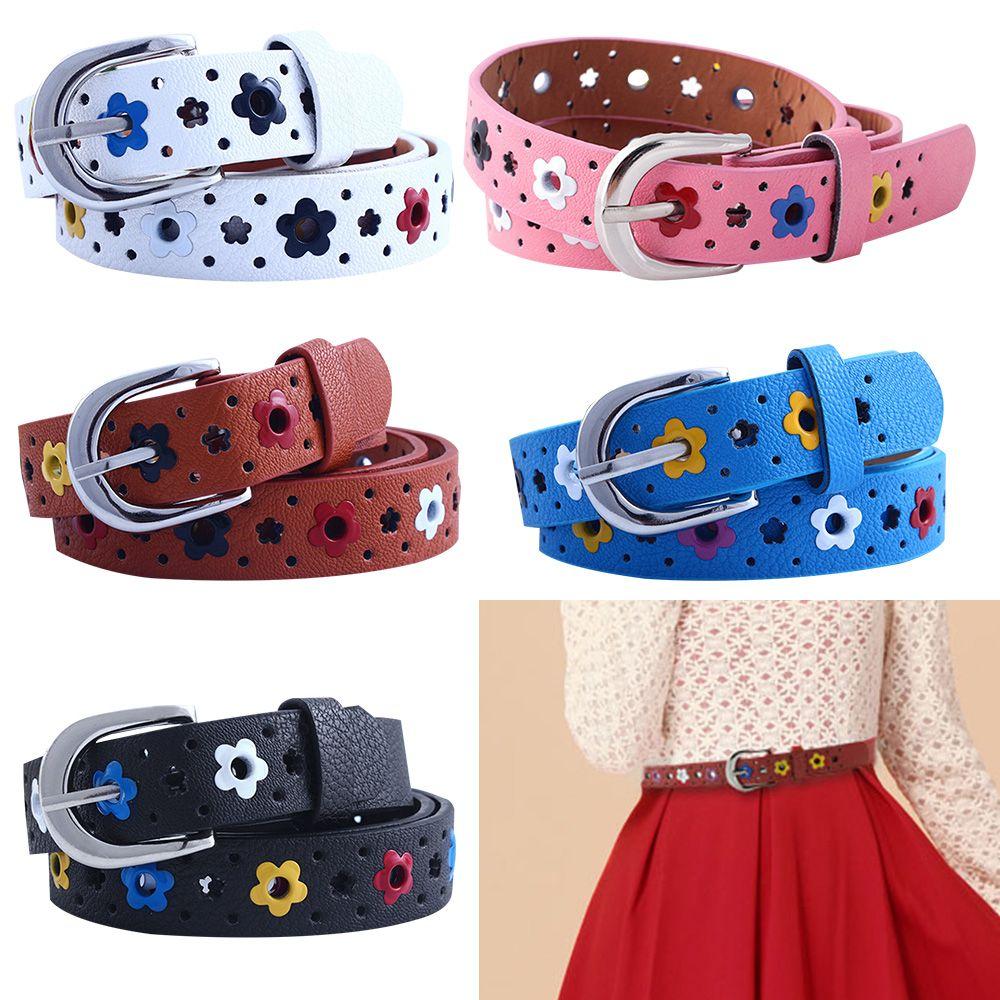 DGfuming Casual Colorful Children Fashionable Kids Belt Waist Belt Waistband Faux Leather Belt