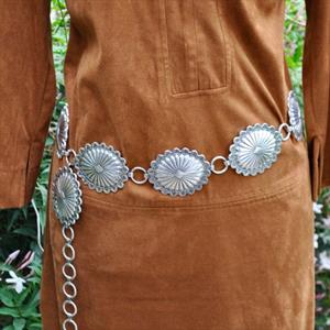 SHpanhao Party Trouser Dress Belts Boho Waist Strap Geometric Chain Waistband Metal Medallion Concho Chain