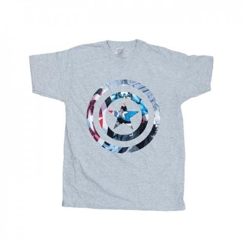 Marvel Boys Avengers Captain America Montage Symbol T-Shirt