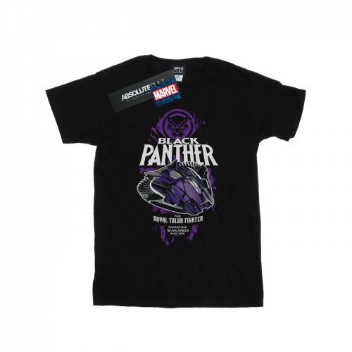 Marvel Girls Black Panther Talon Fighter Badge Cotton T-Shirt