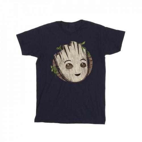 Marvel Girls I Am Groot Wooden Head Cotton T-Shirt