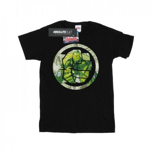 Marvel Girls Avengers Hulk Montage Symbol Cotton T-Shirt