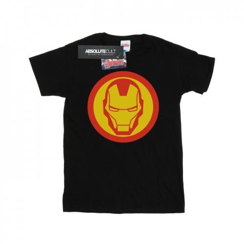 Marvel Girls Avengers Iron Man Simple Symbol Cotton T-Shirt