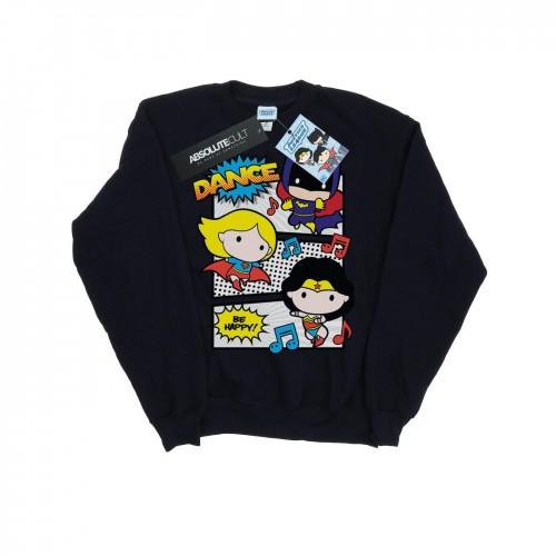 DC Comics Boys Chibi Super Friends Dance Sweatshirt
