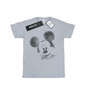 Disney Girls Mickey Mouse Text Face Cotton T-Shirt