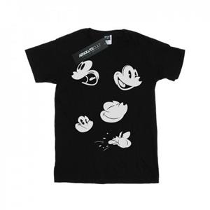 Disney Girls Mickey Mouse Faces Cotton T-Shirt