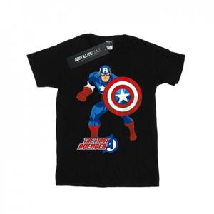Marvel Girls Captain America The First Avenger Cotton T-Shirt