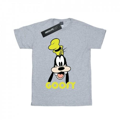 Disney Girls Goofy Face Cotton T-Shirt
