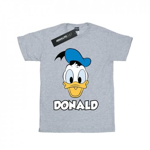 Disney Girls Donald Duck Face Cotton T-Shirt