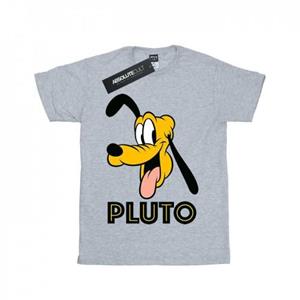 Disney Girls Pluto Face Cotton T-Shirt