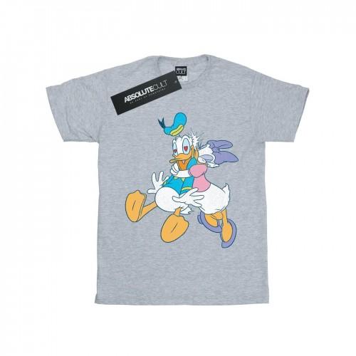 Disney Girls Donald And Daisy Duck Kiss Cotton T-Shirt