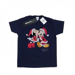 Disney Girls Mickey And Minnie Christmas Kiss Cotton T-Shirt