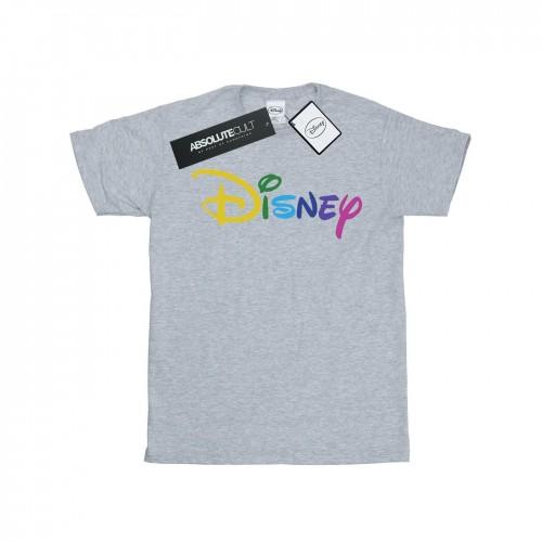 Disney Girls Color Logo Cotton T-Shirt