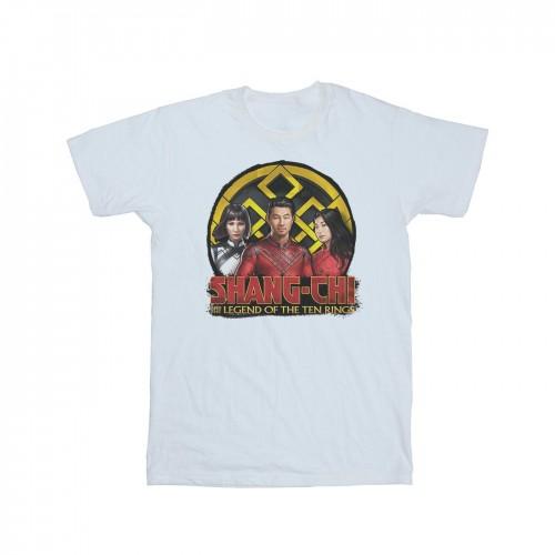Marvel Girls Shang-Chi And The Legend Of The Ten Rings Group Logo Emblem Cotton T-Shirt