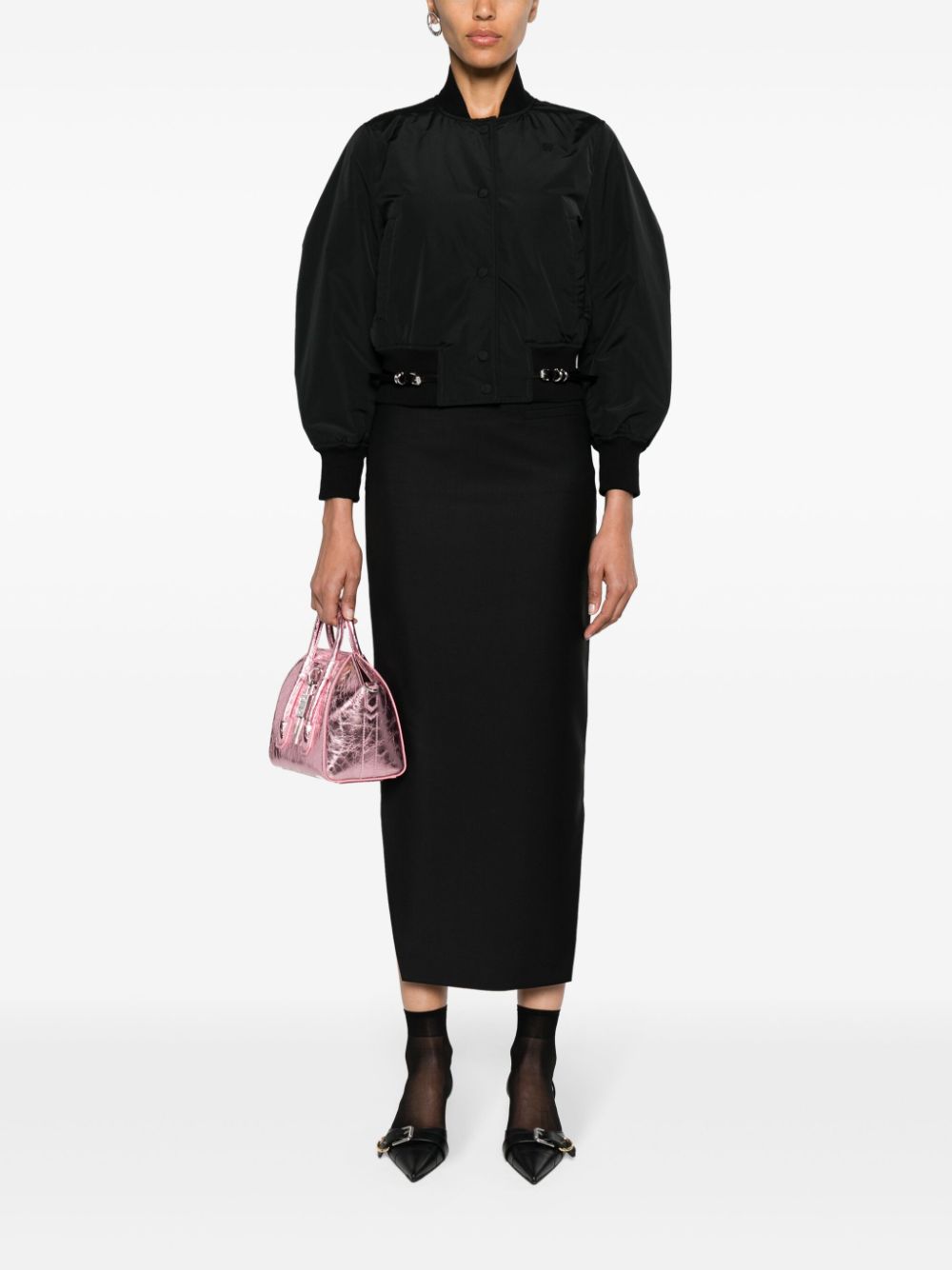 Givenchy Asymmetrische kokerrok - Zwart