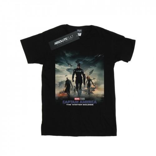 Pertemba FR - Apparel Marvel Studios Girls Captain America The Winter Soldier Poster Cotton T-Shirt