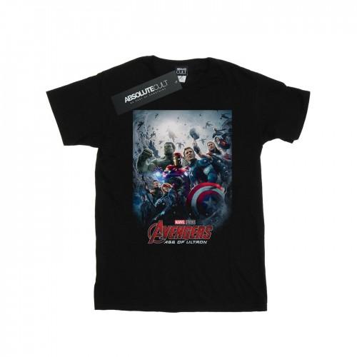 Pertemba FR - Apparel Marvel Studios Girls Avengers Age Of Ultron Poster Cotton T-Shirt