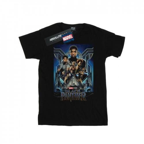 Pertemba FR - Apparel Marvel Studios Girls Black Panther Poster Cotton T-Shirt