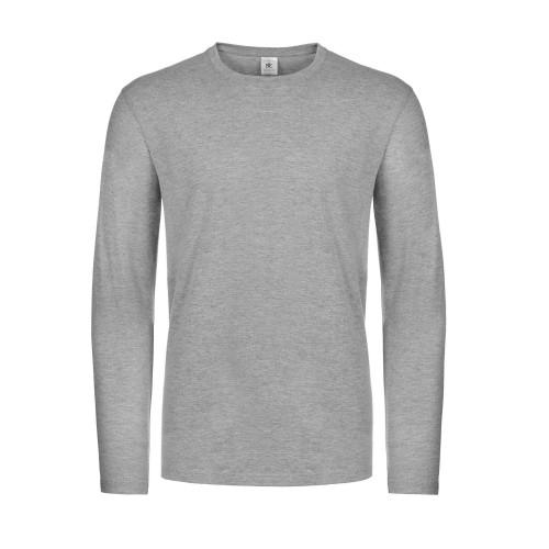 B&C Mens #E190 Cotton Blend Long-Sleeved T-Shirt