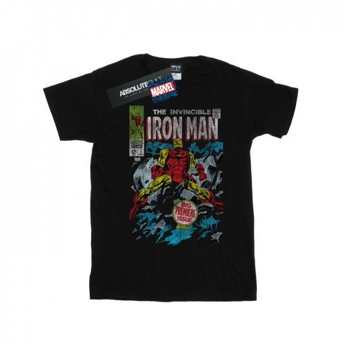 Marvel Girls Invincible Iron Man Distressed Issue One Cotton T-Shirt