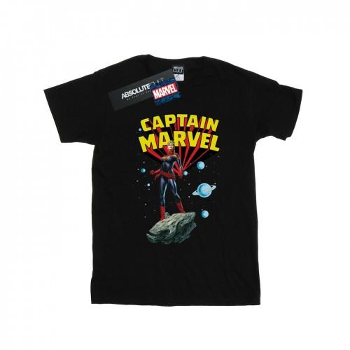Marvel Girls Captain  Space Pose Cotton T-Shirt