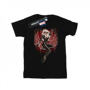 Marvel Girls Black Cat Spider Web Cotton T-Shirt