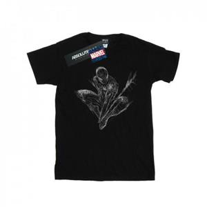 Marvel Girls Spider-Man Web Crouch Cotton T-Shirt