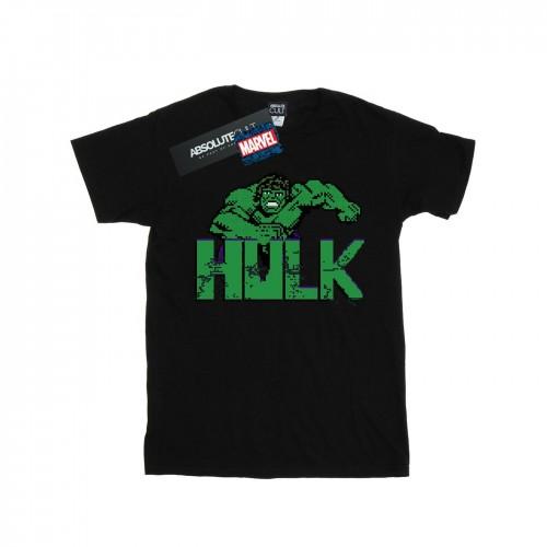 Marvel Girls Hulk Pixelated Cotton T-Shirt