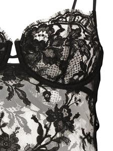 Kiki de Montparnasse Camille lace slip dress - Zwart
