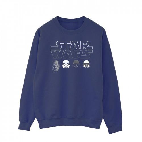 Star Wars Mens Character Heads Sweatshirt