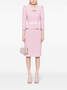 Jenny Packham Honeybee midi-jurk met peplum taille - Roze