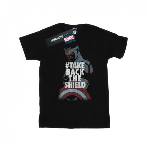 Marvel Girls Captain America Sam Wilson Take Back The Shield Cotton T-Shirt