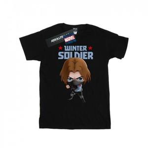Marvel Girls Winter Soldier Bucky Toon Cotton T-Shirt