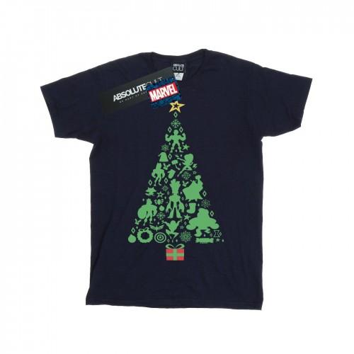 Marvel Girls Avengers Christmas Tree Cotton T-Shirt