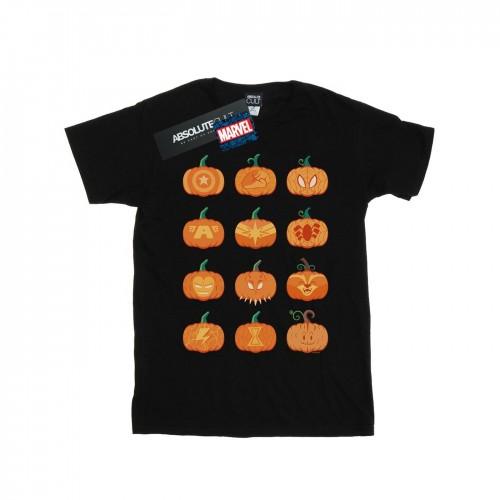 Marvel Girls Avengers Halloween Pumpkin Cotton T-Shirt