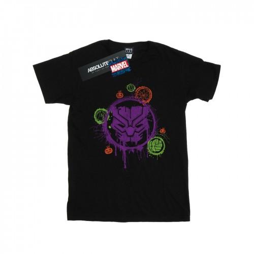 Marvel Girls Avengers Panther Halloween Icon Cotton T-Shirt