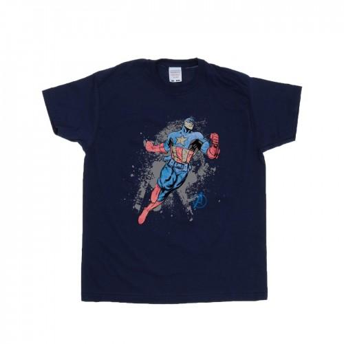 Marvel Boys Avengers Captain America Splash T-Shirt