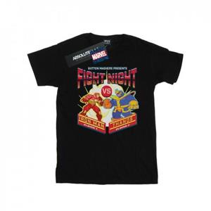 Marvel Boys Fight Night Iron Man Vs Thanos T-Shirt