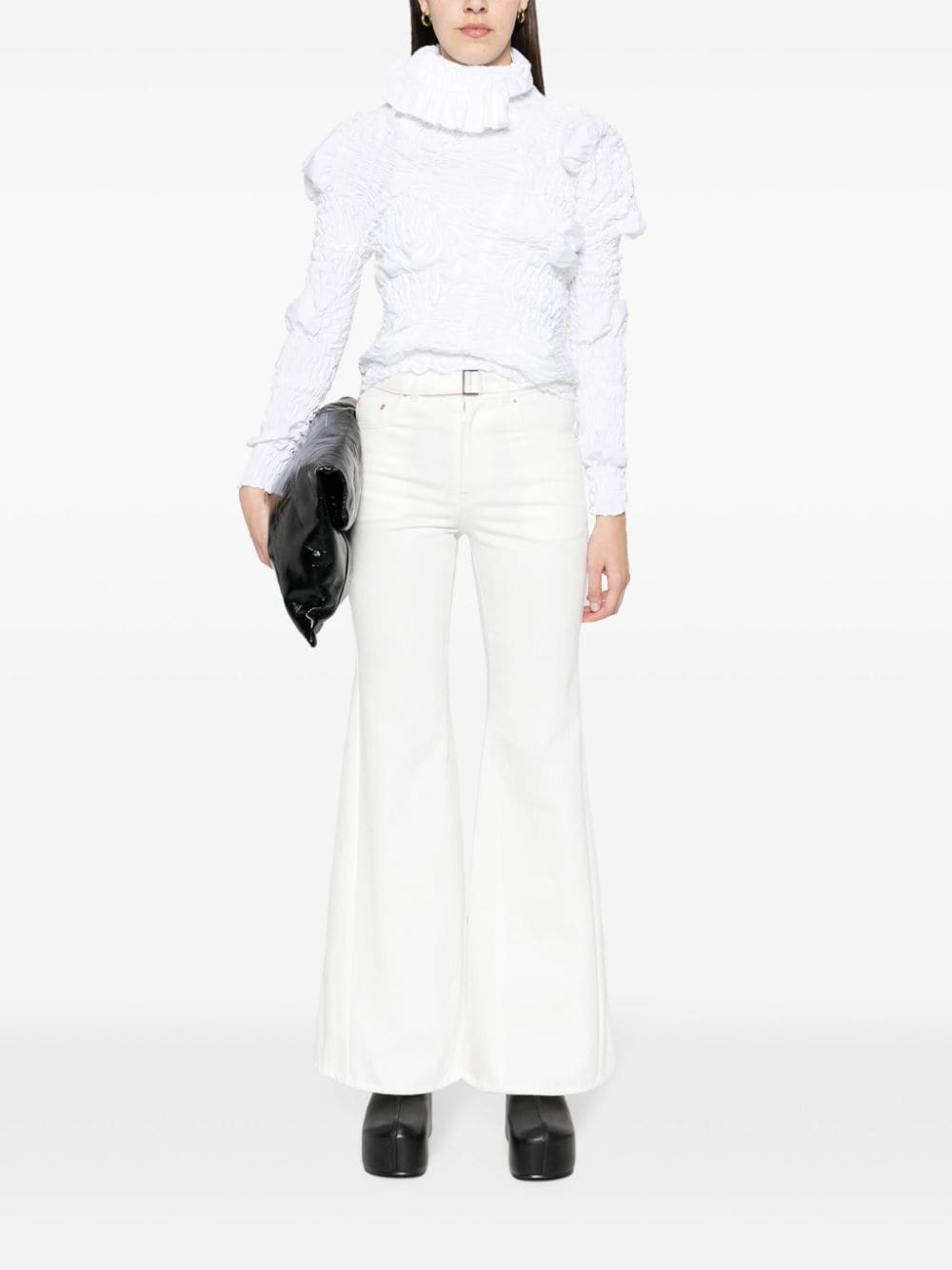 Sacai Flared jeans - Wit