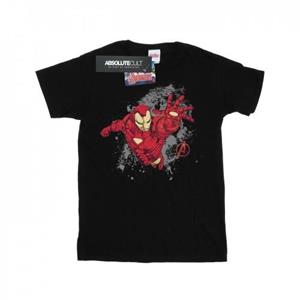 Marvel Girls Avengers Iron Man Splash Cotton T-Shirt