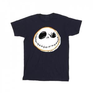 Disney Girls The Nightmare Before Christmas Jack Face Cotton T-Shirt