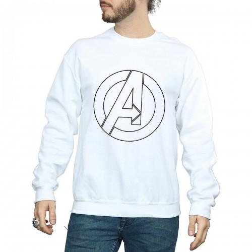 Avengers Assemble Mens Logo Cotton Sweatshirt