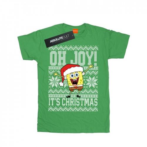 Pertemba FR - Apparel SpongeBob SquarePants Girls Oh Joy! Christmas Cotton T-Shirt