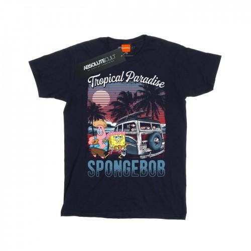 Pertemba FR - Apparel SpongeBob SquarePants Girls Tropical Paradise Cotton T-Shirt